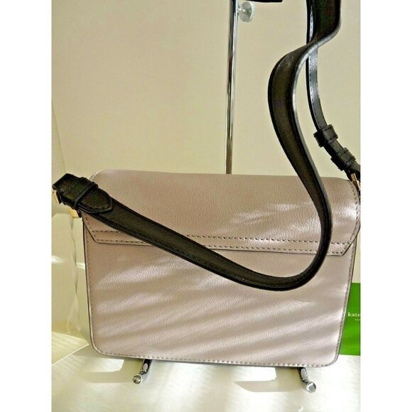 Kate Spade Carmel Crt Small Kaela Nouveaux/Black Leather & Suede Cross-body Bag - Picture 5 of 11